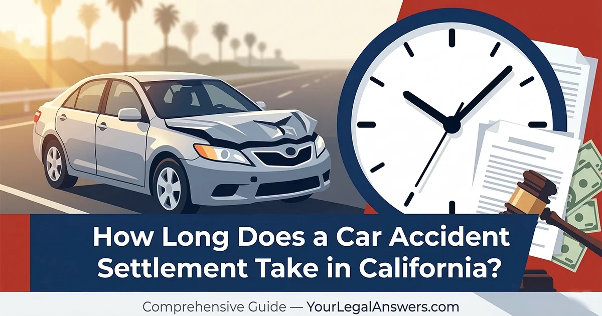How Long Does a Car Accident Settlement Take in California? (2026 Guide)
