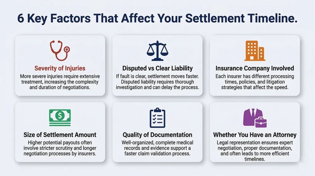 california car accident claim settlement timeline