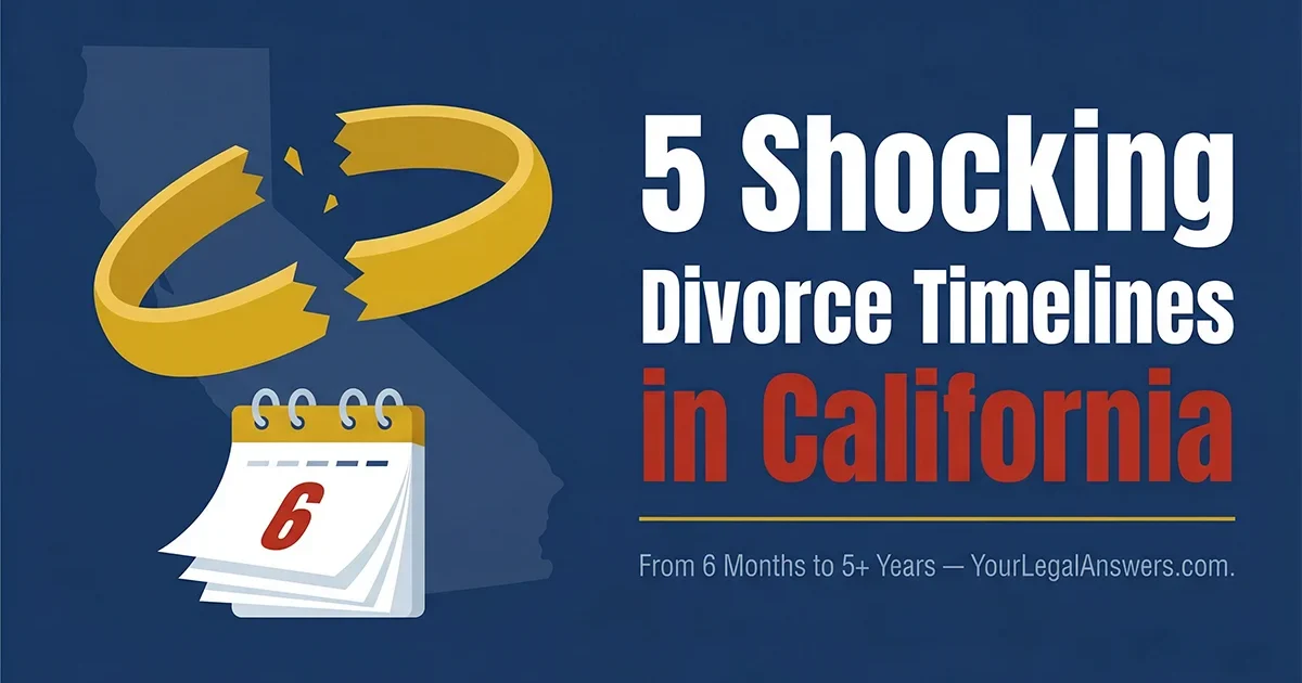How Long Does a Divorce Take in California? Timelines Explained