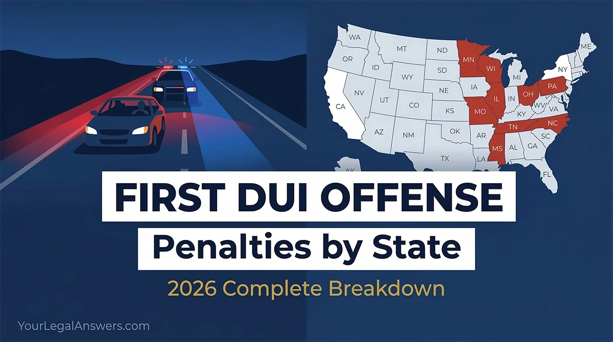 First DUI Offense Penalties by State — 2026 Complete Breakdown - Your ...