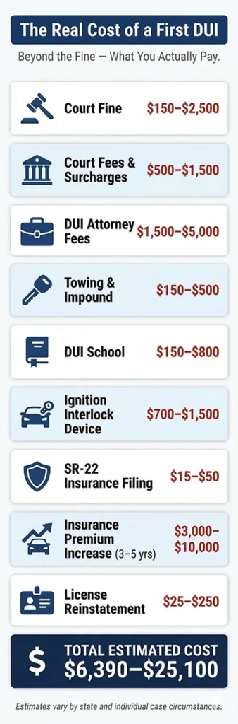 DUI True Cost Breakdown