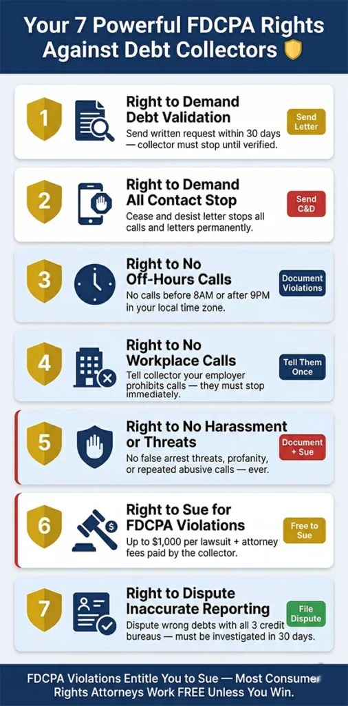 7 FDCPA rights against debt collectors