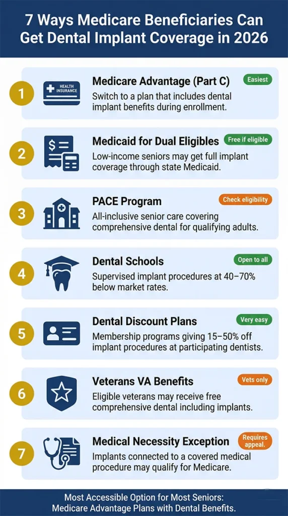 7 ways seniors can get Medicare dental implant coverage 2026